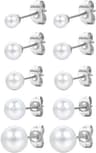 Boucles d'oreilles perles argent