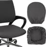 Housse de Chaise Bureau Gris Foncé