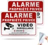 Pancarte Alarme Maison Aluminium