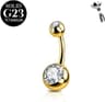 Piercing nombril argent