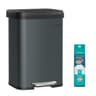 SONGMICS Poubelle 50L
