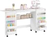 HOMCOM Table de Couture Pliante
